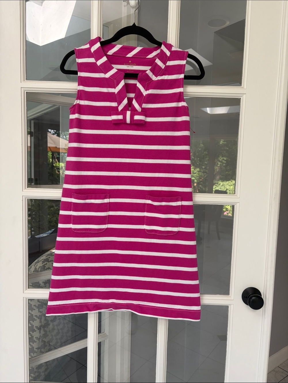 Kate Spade Tropez Pink/White Dress Sz M EUC - Picture 2 of 4